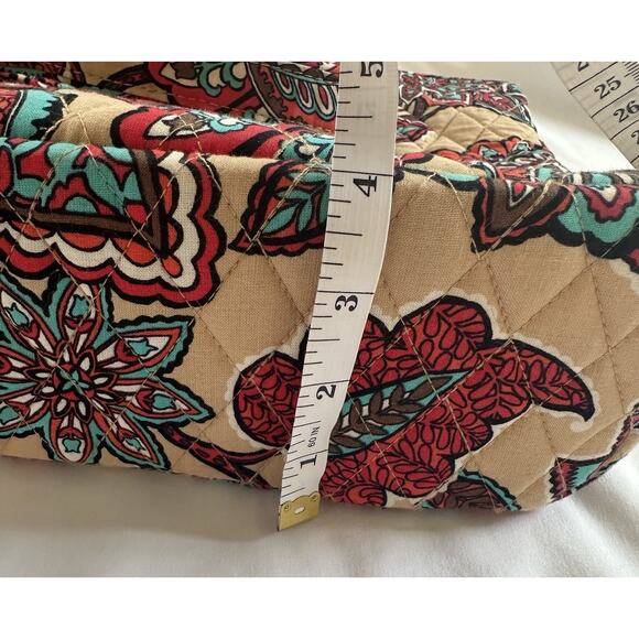 Vera Bradley Crossbody Bag with Floral Design - Red, Green, Tan - Picture 13 of 13